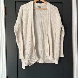 Aerie Cream Knit Cardigan